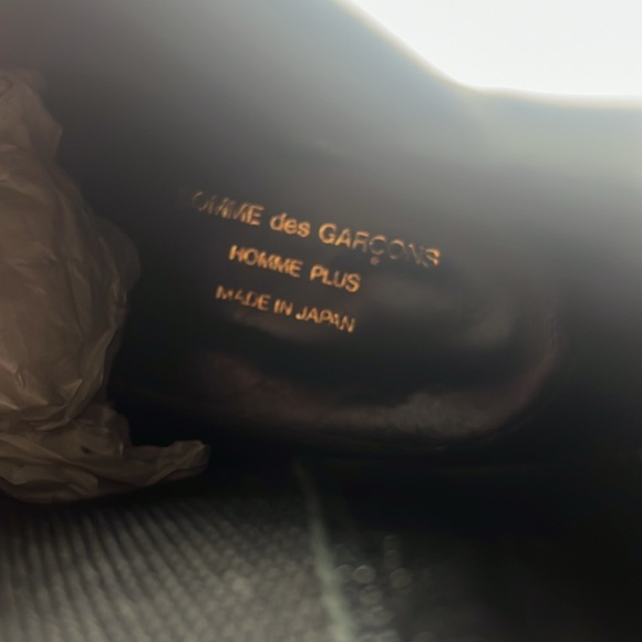 Comme des Garcons Black Leather Chelsea Boots main image 4